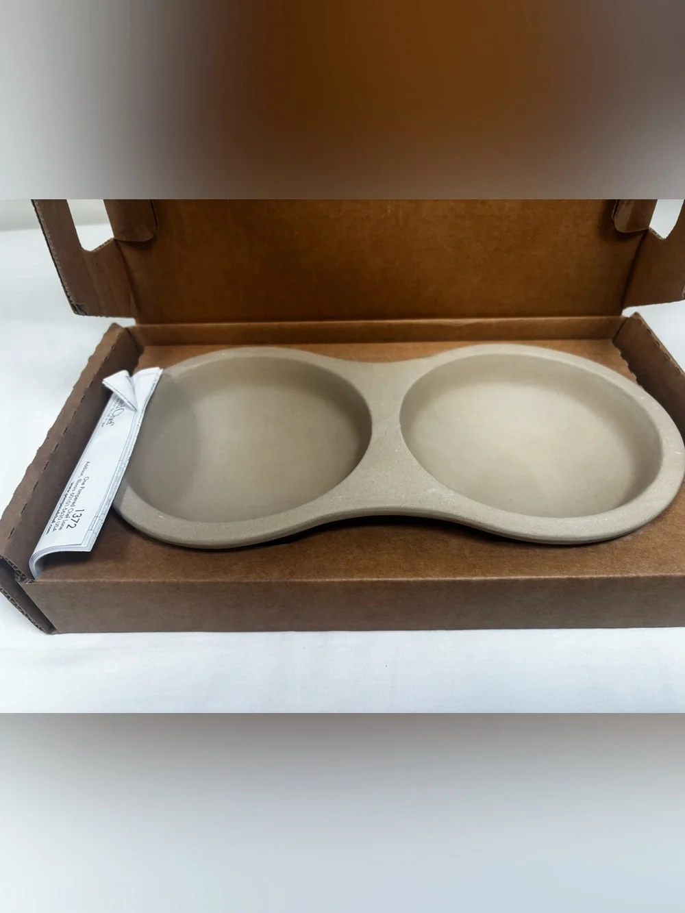Pampered Chef Stoneware Microwave Egg Cooker DoubleCooker 1372 NEW/NIB w/instxns